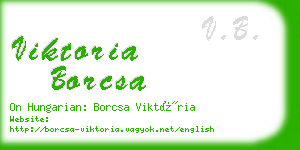 viktoria borcsa business card